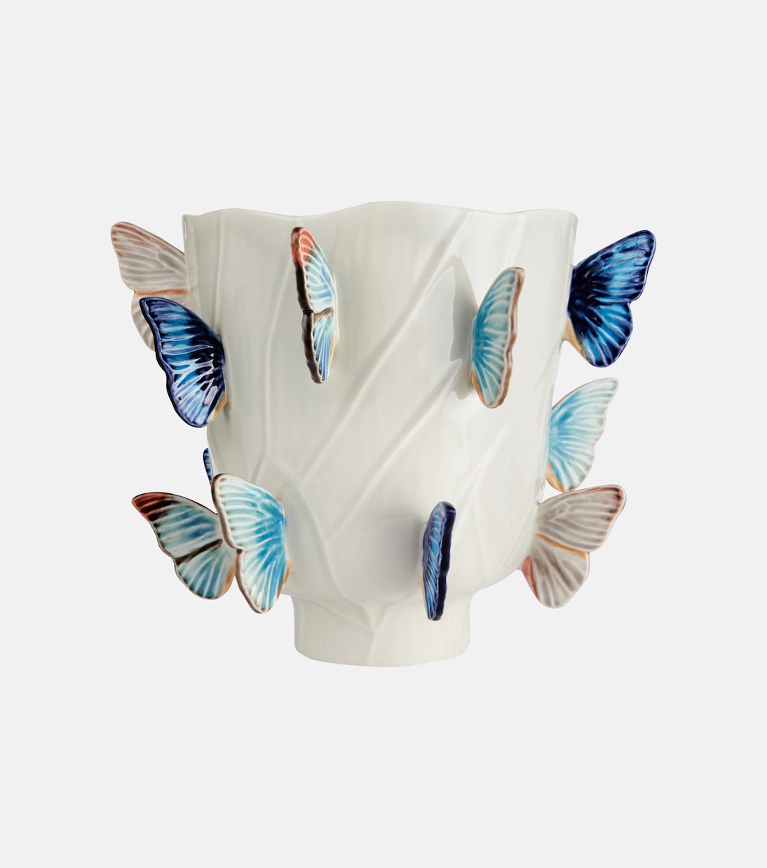 By Claudia Schiffer Cloudy Butterflies Large vase in multicoloured
