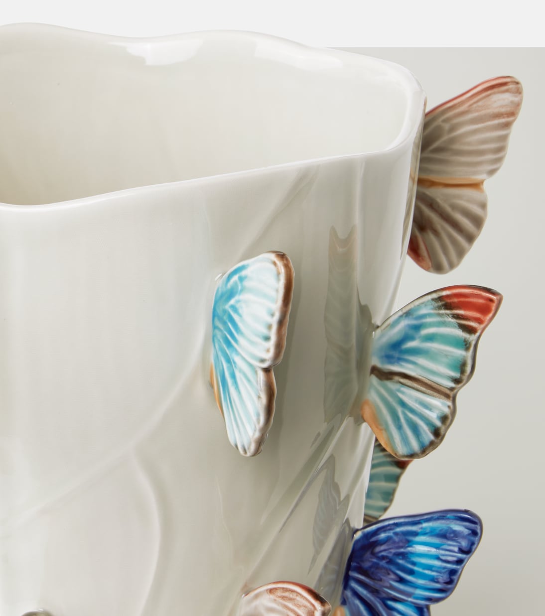 By Claudia Schiffer Cloudy Butterflies Large vase in multicoloured