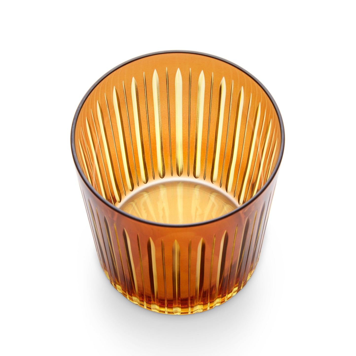 Prism Double Old Fashioned Glasses - Amber (Set of 4)