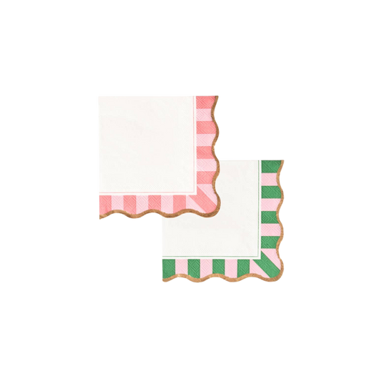 Palm Beach - Cabana Stripe Cocktail Napkins - Set of 20