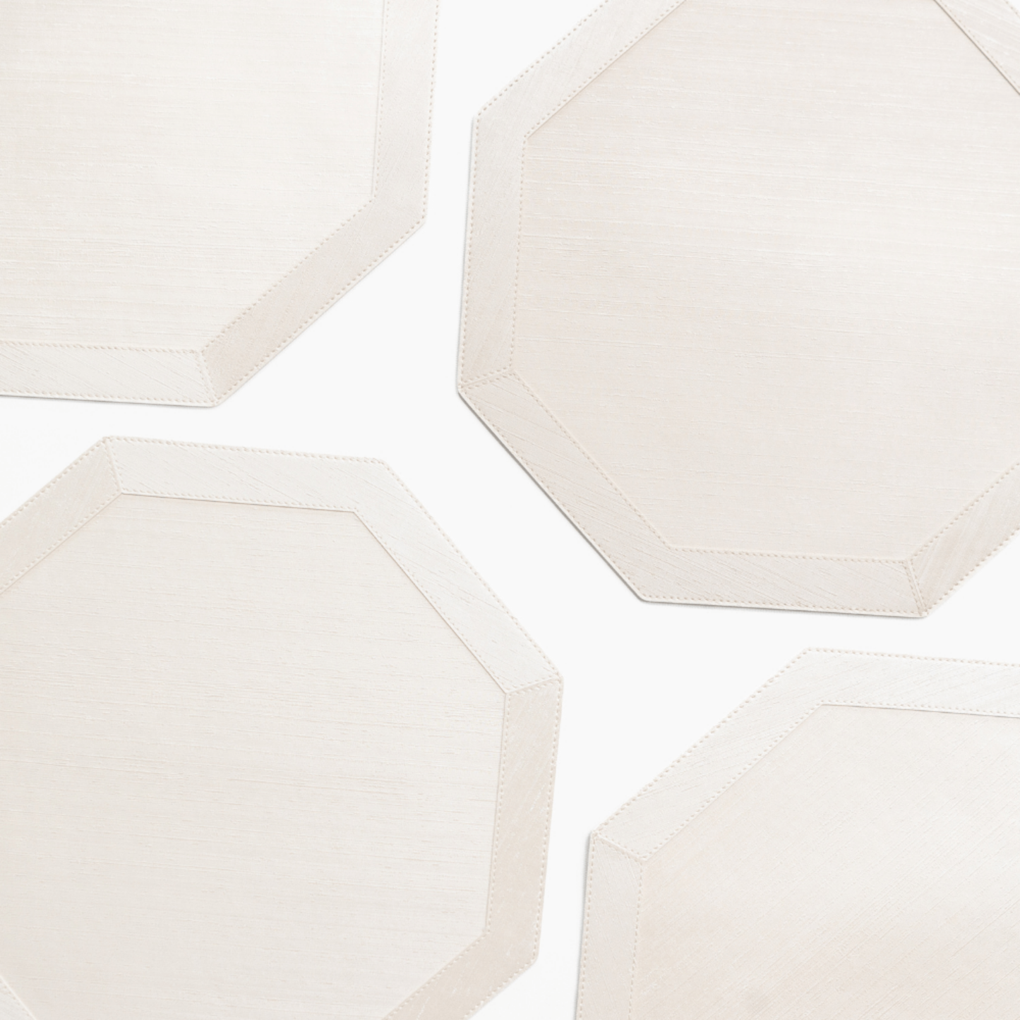 Ivory Octagonal Placemats - Set of 4