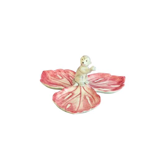 Ceramic Radicchio Starters Dish in Monkey Red