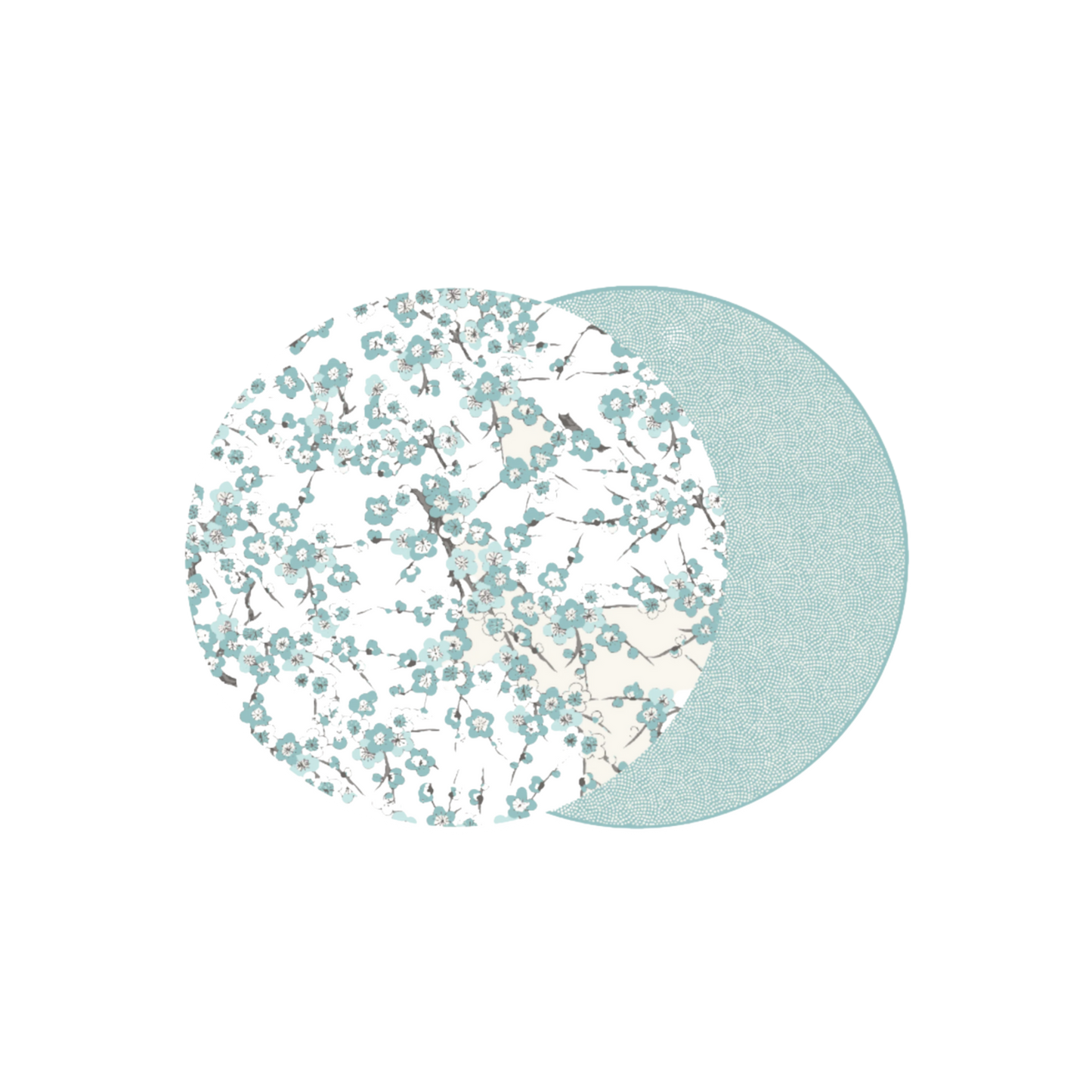 Reversible Round Blossom Placemat