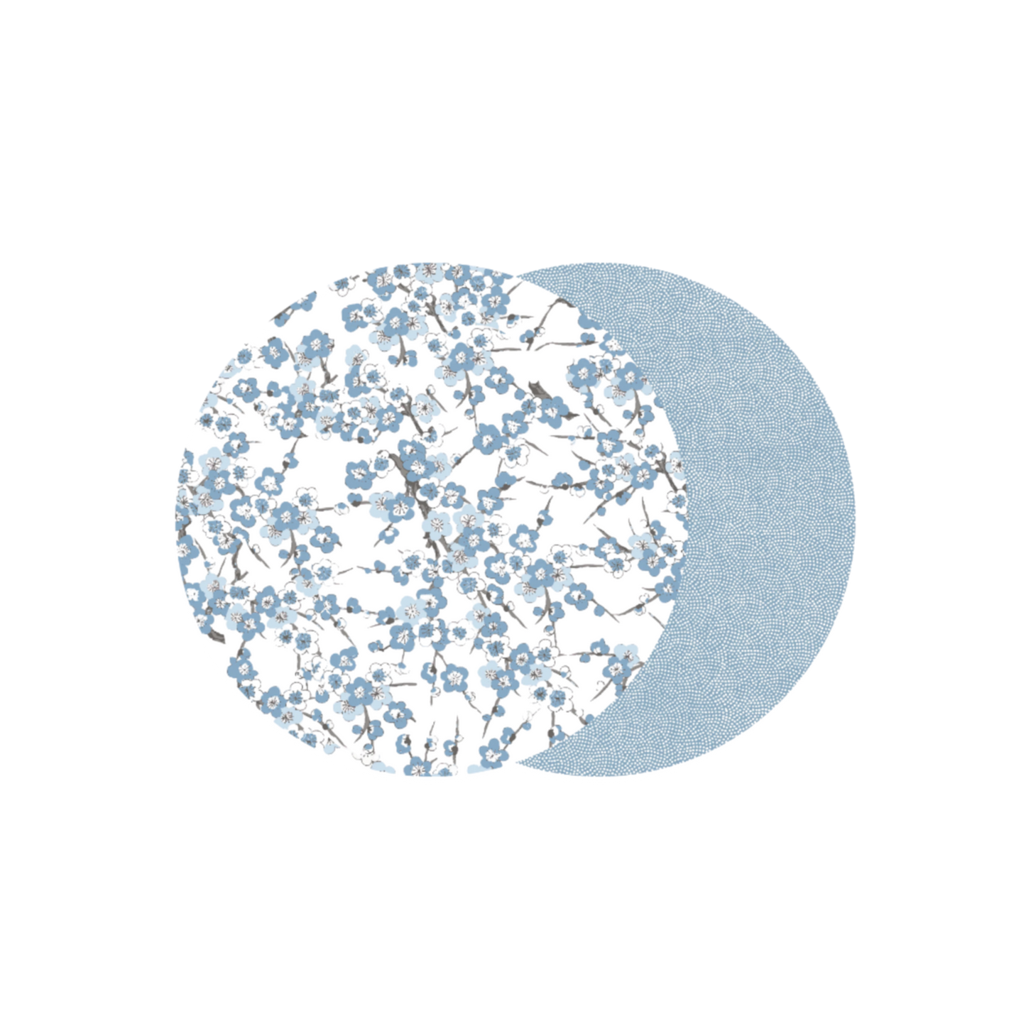 Reversible Round Blossom Placemat