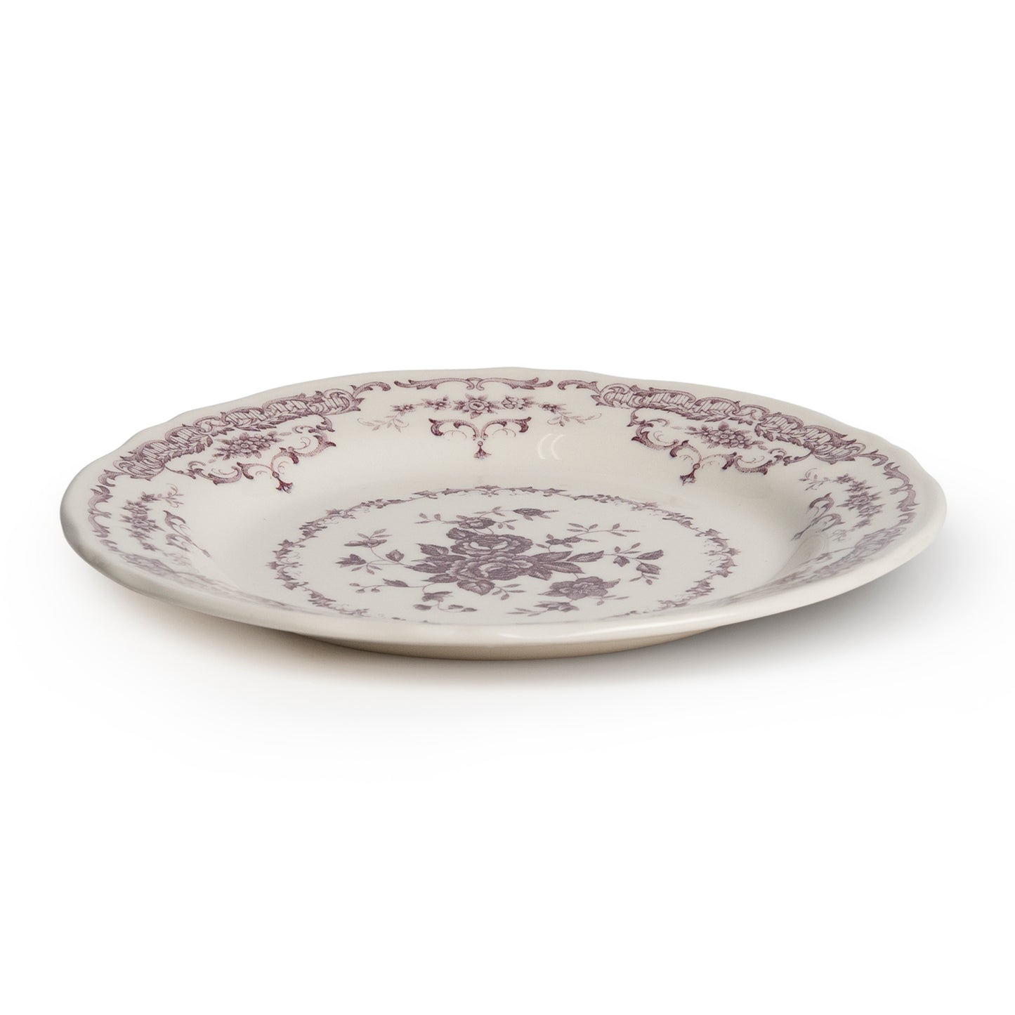 Rose Salad Plate in Violet