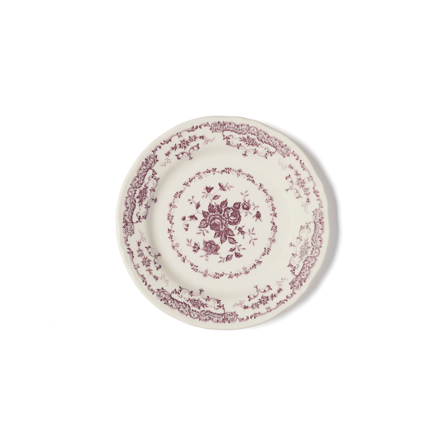 Rose Salad Plate in Violet