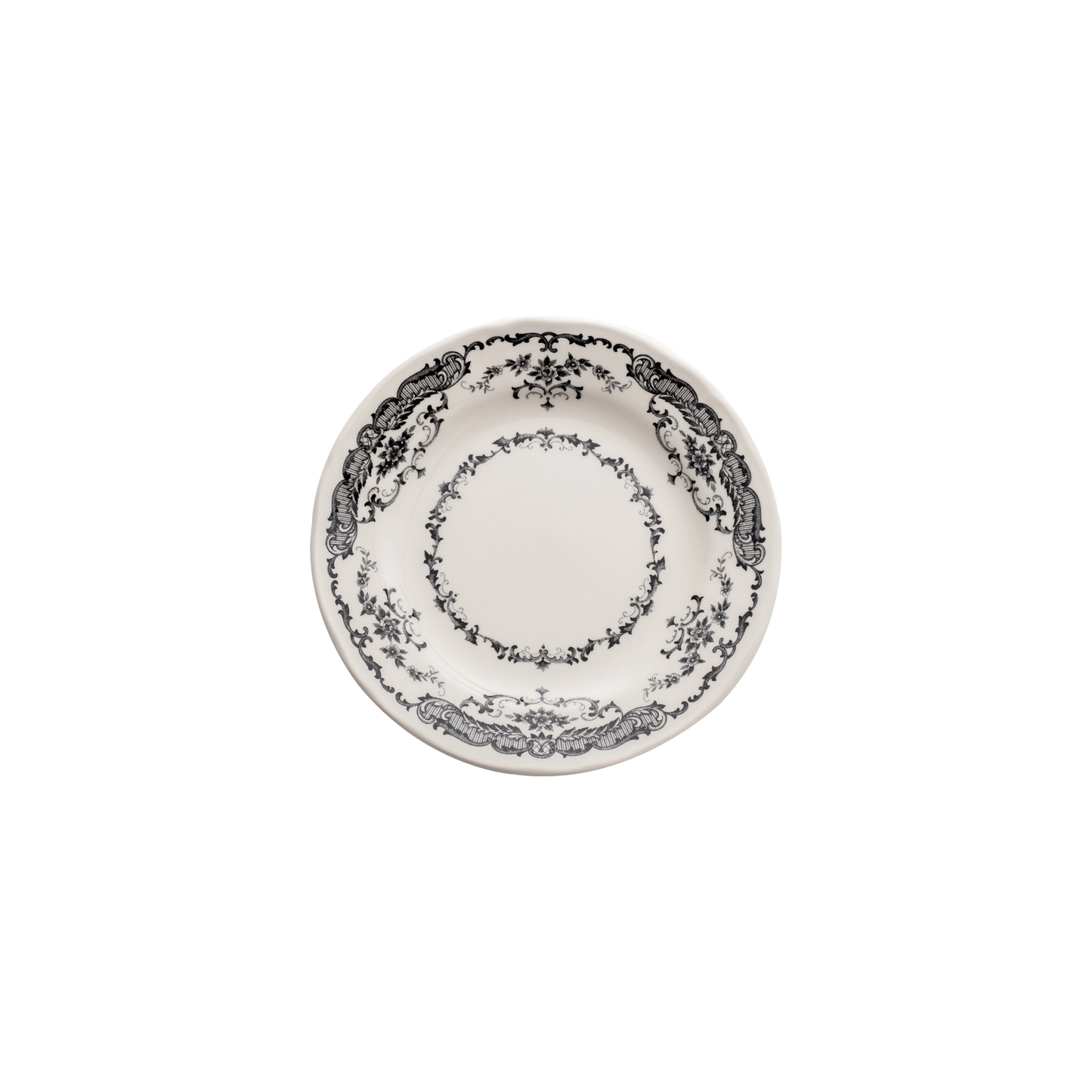 Rose Bread Plate in Black