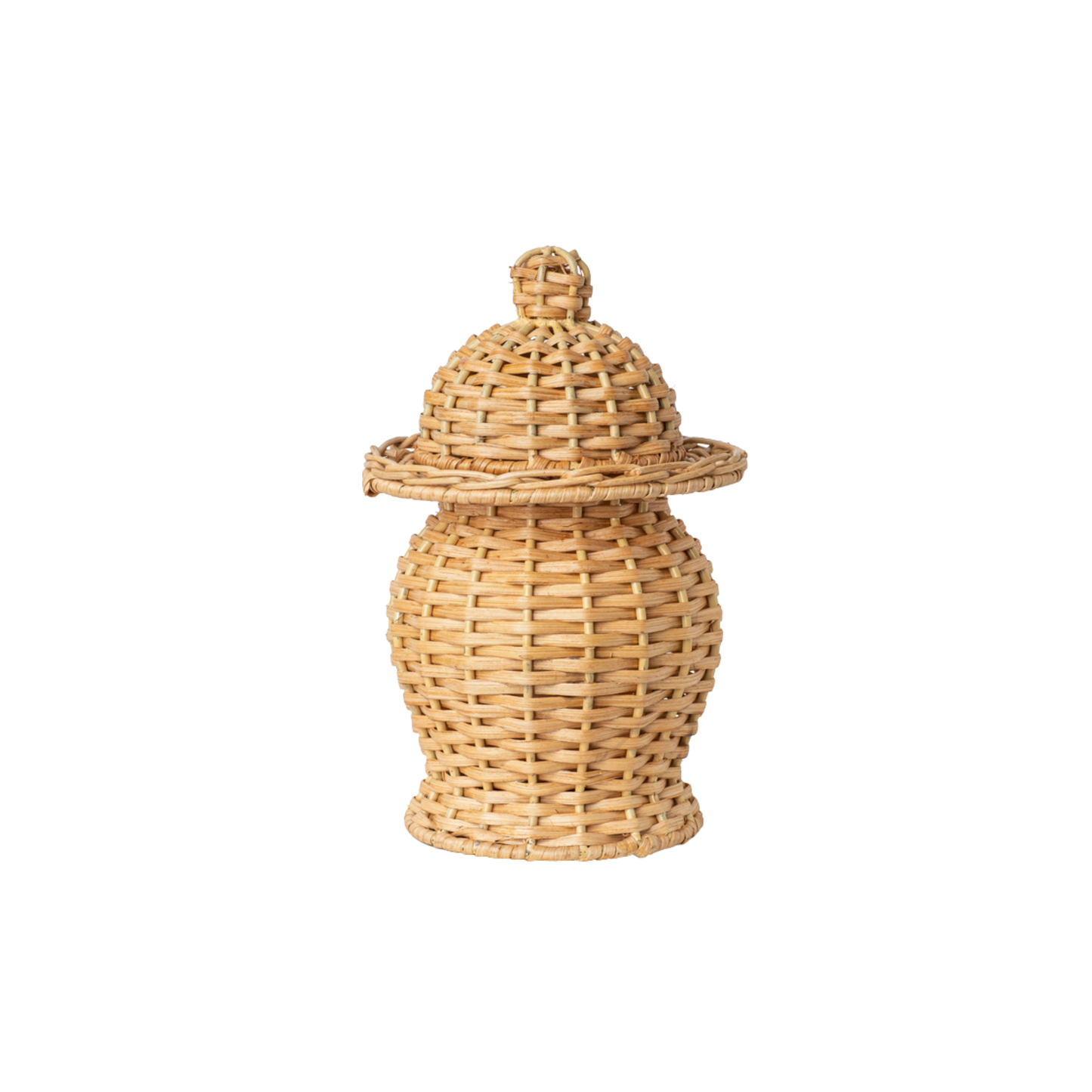 Round Wicker Jar