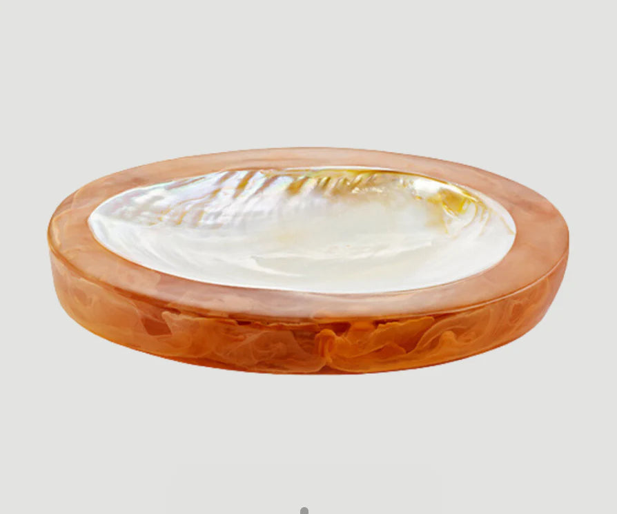 Round Caviar Dish in Sand