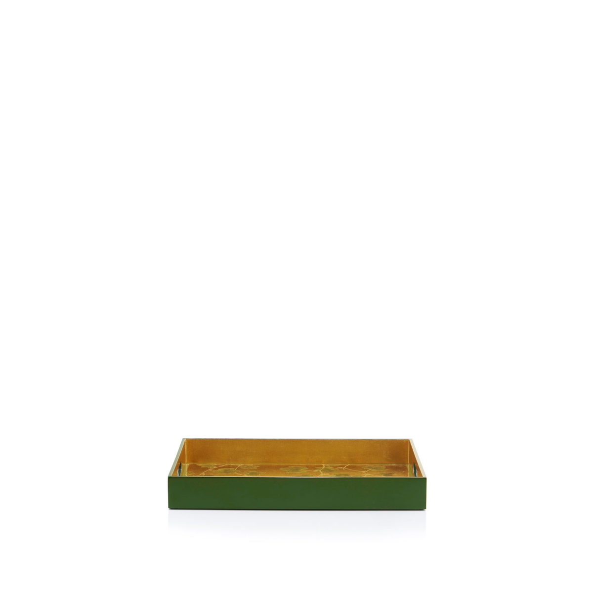 Gold Leaf Ivy Rectangular Lacquered Tray