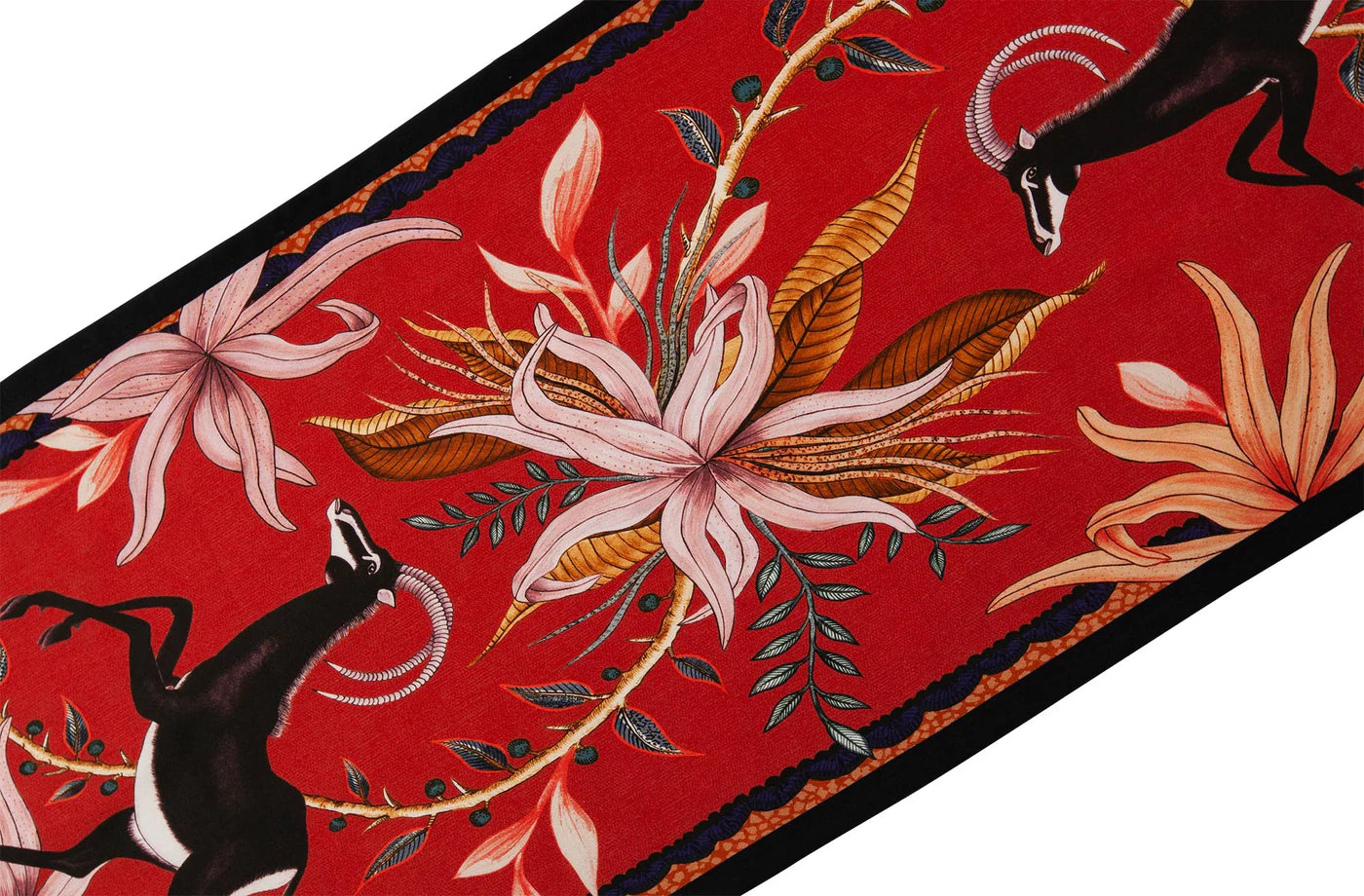 Sable Table Runner in Royal Red