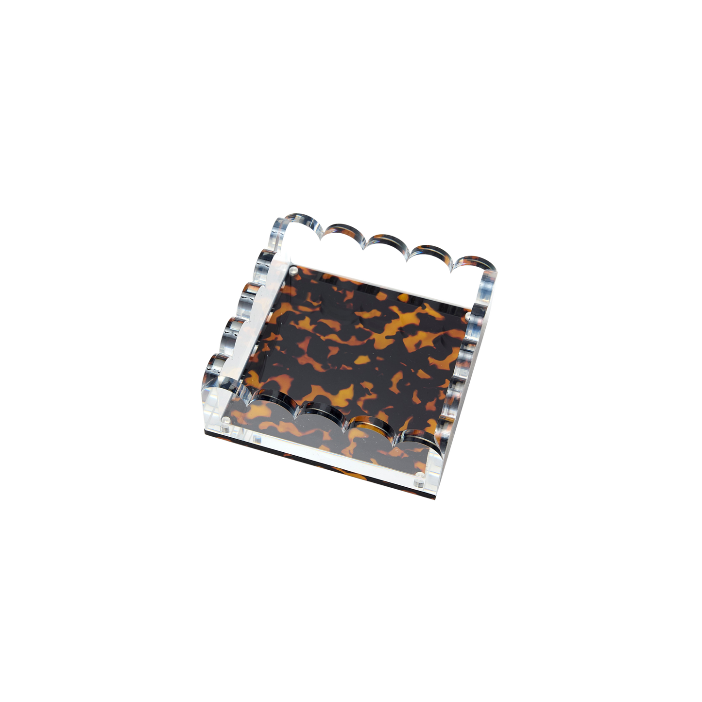 Scallop Photo Tray in Tortoise