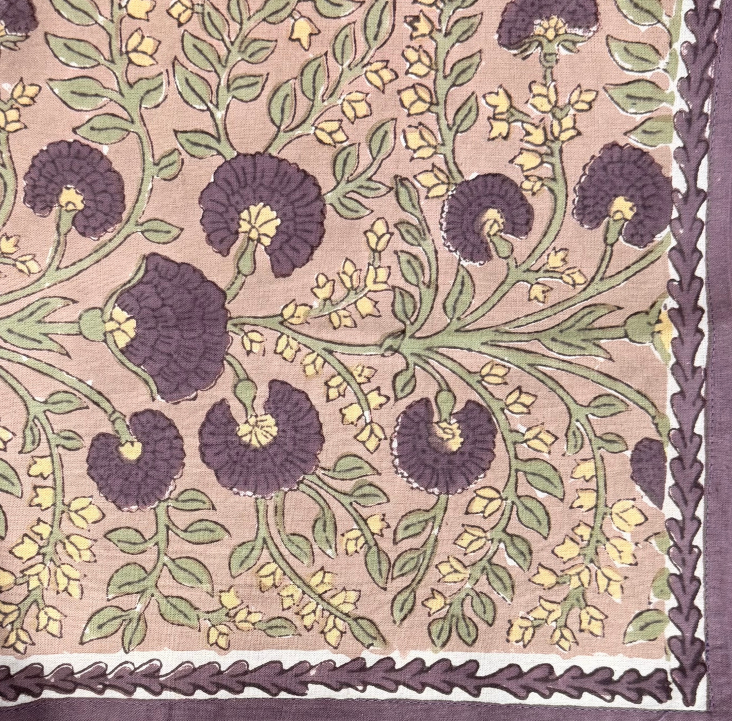 Cactus Flower Olive & Fig Napkin Set of 4