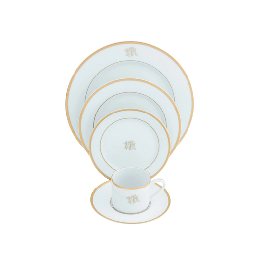Signature Gold With Monogram Ultra-White China