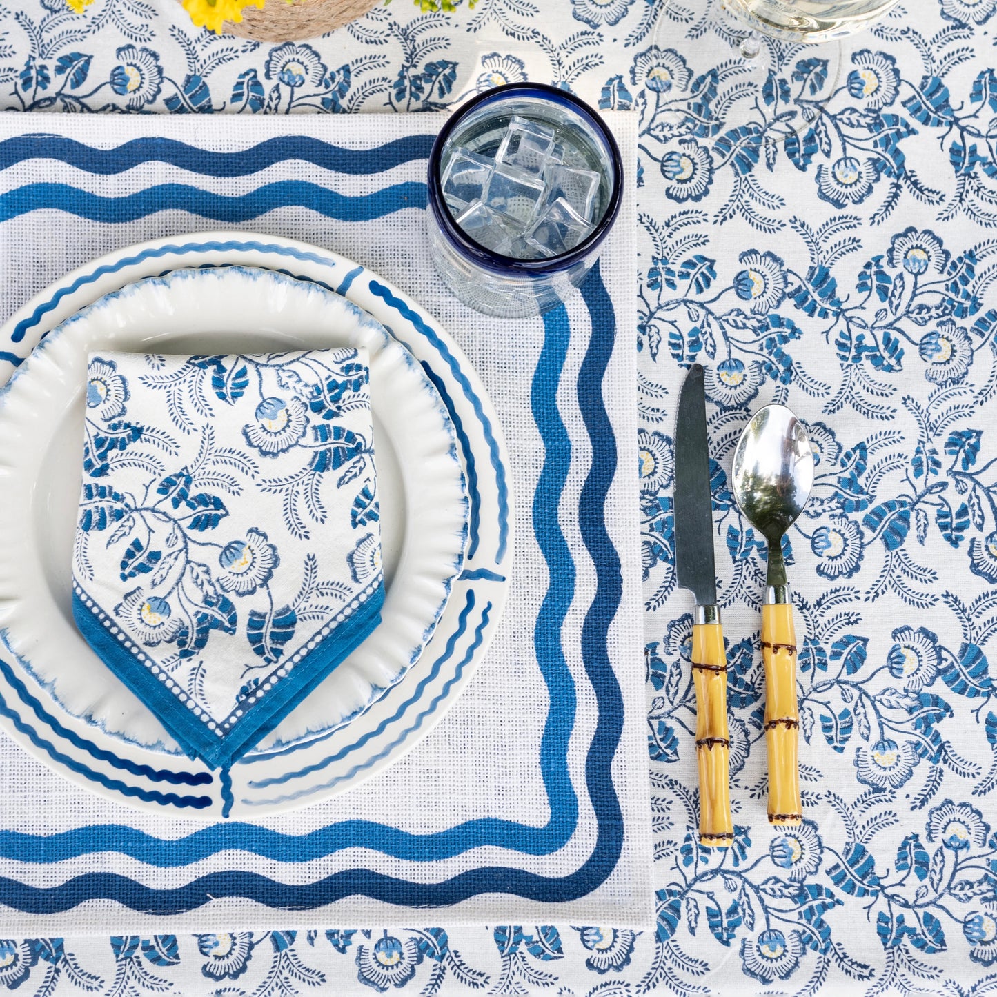 Square Wave Placemat Set of 4