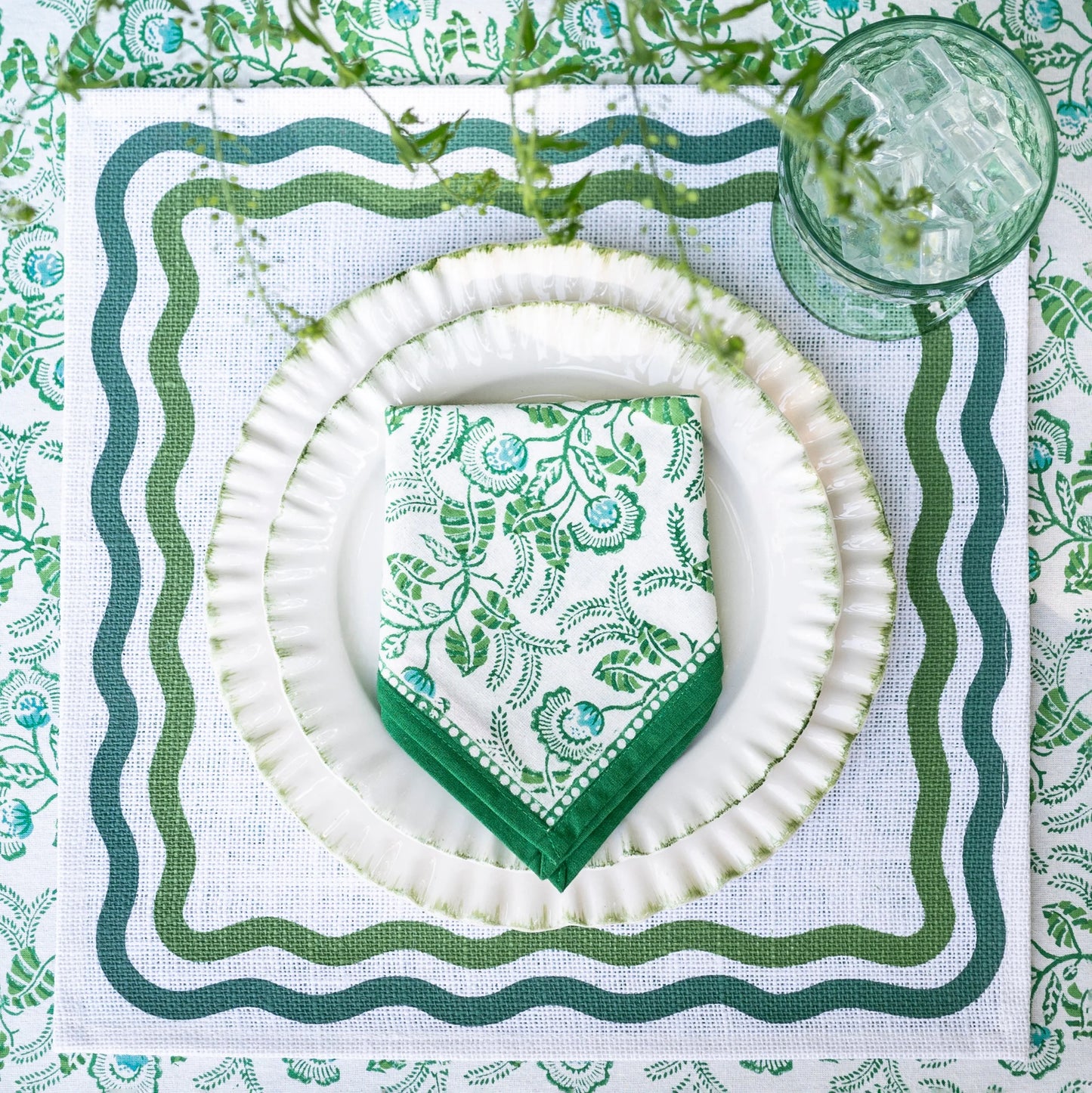 Square Wave Placemat Set of 4