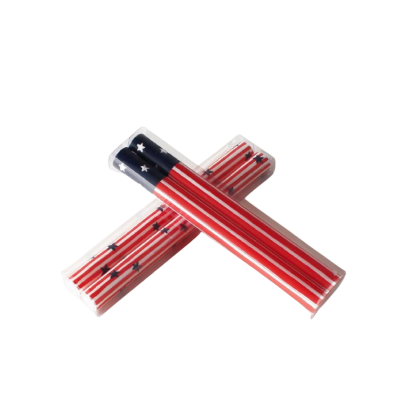 Star Spangled Taper Candle Set of 2