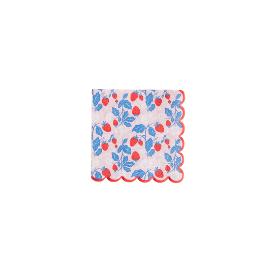 Sweet Strawberry Napkins – Set of 20