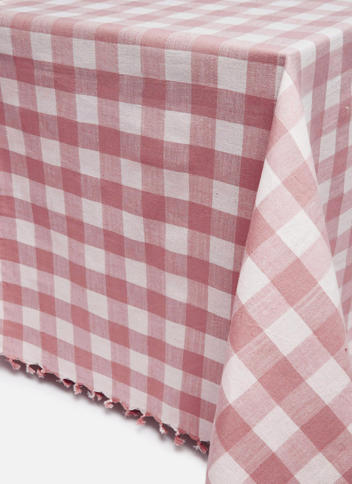 Gingham Tablecloth in Rosa