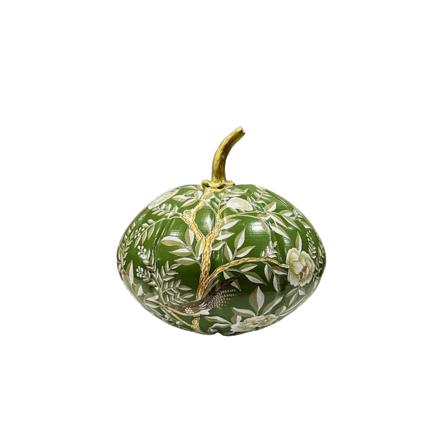 Moss Green Chinoiserie Pumpkin