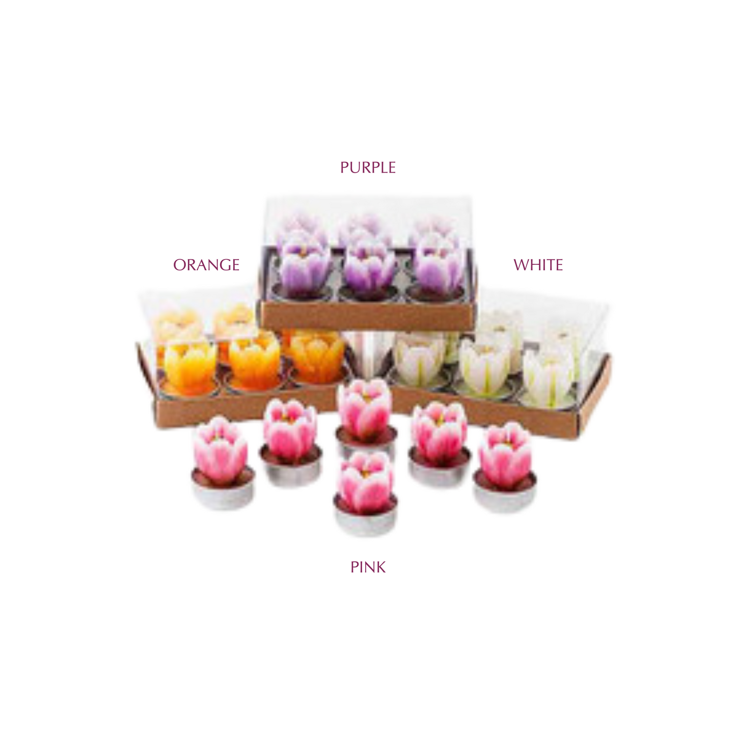 Tulip Tea Lights Set of 6