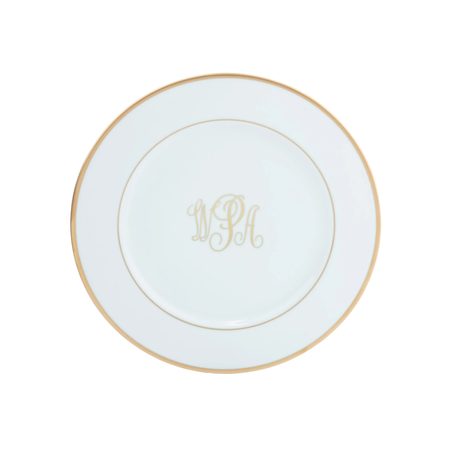 Signature Gold With Monogram Ultra-White China