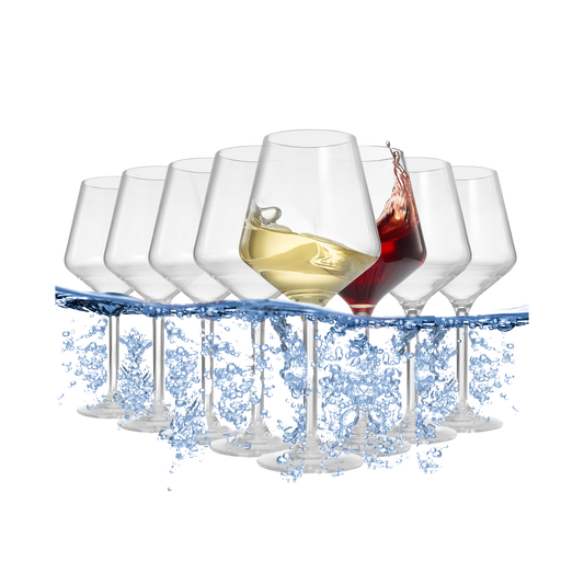 Unbreakable Tritan Wine Glasses Set of 8