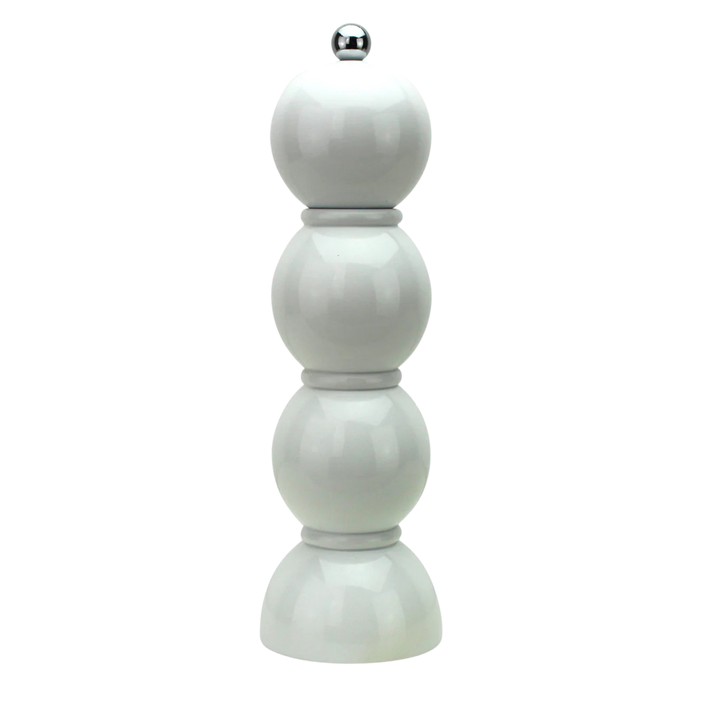 White Bobbin Salt or Pepper Mill