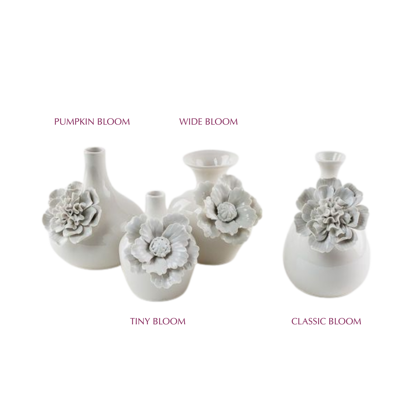 White Flower Vase