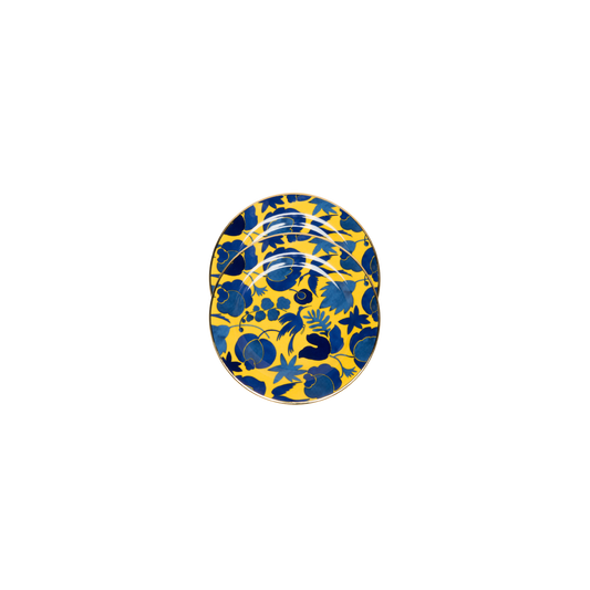 Wildbrid Giallo/Blue Dessert Plates - Set of 2