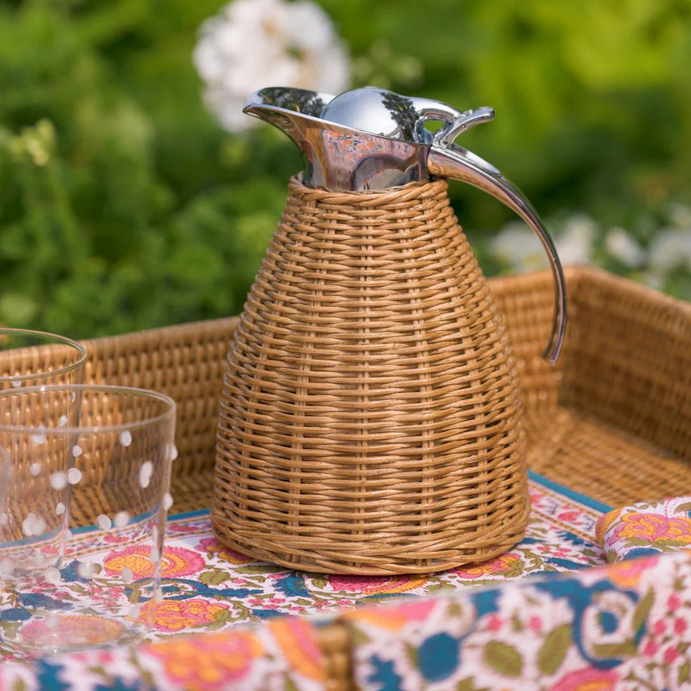 Woven Rattan Thermos