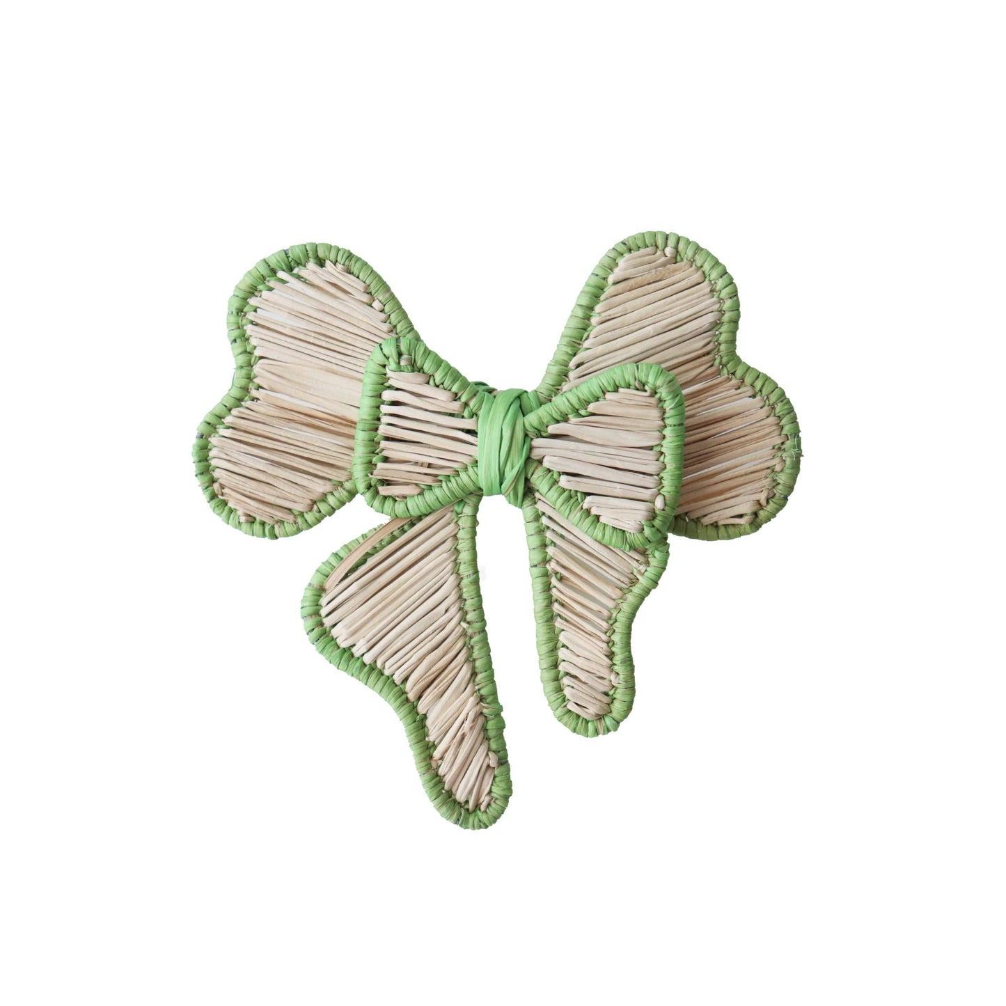 Bow Napkin Ring, colored Trim: Dark Green