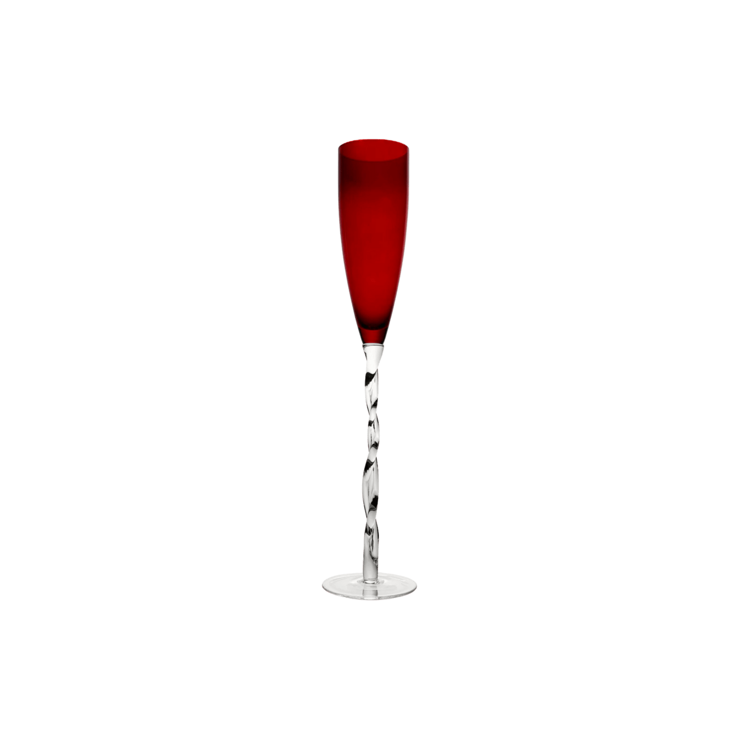 Adriana Champagne Glass in Red - Set of 4 - Hosted by Kelly Gaudreau