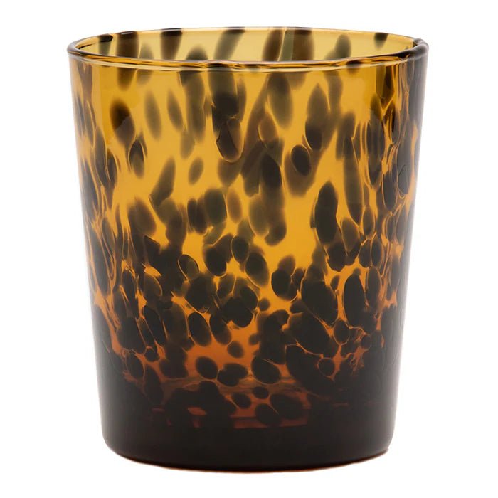 Andrew Tortoise Shell Tumbler Hand Blown Glasses - Set of 6 - Hosted by Kelly Gaudreau