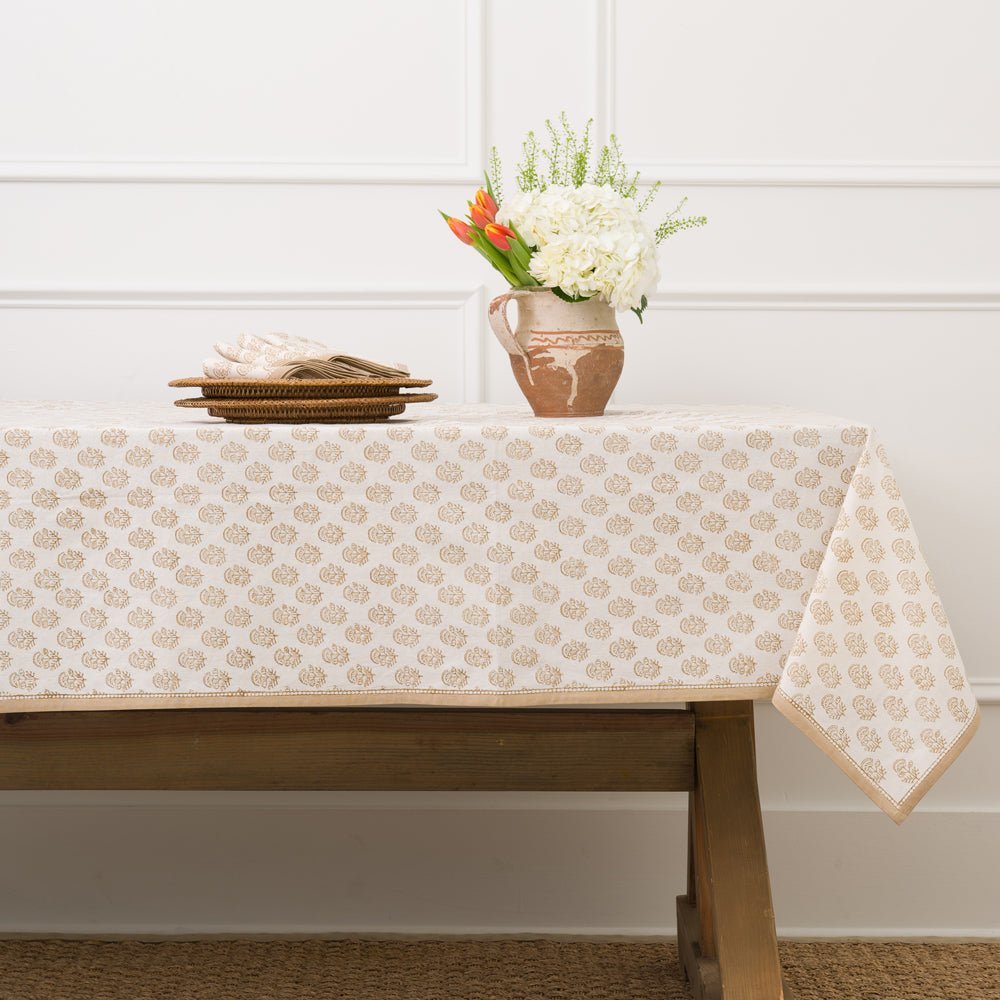 Anika Beige Tablecloth - Hosted by Kelly Gaudreau