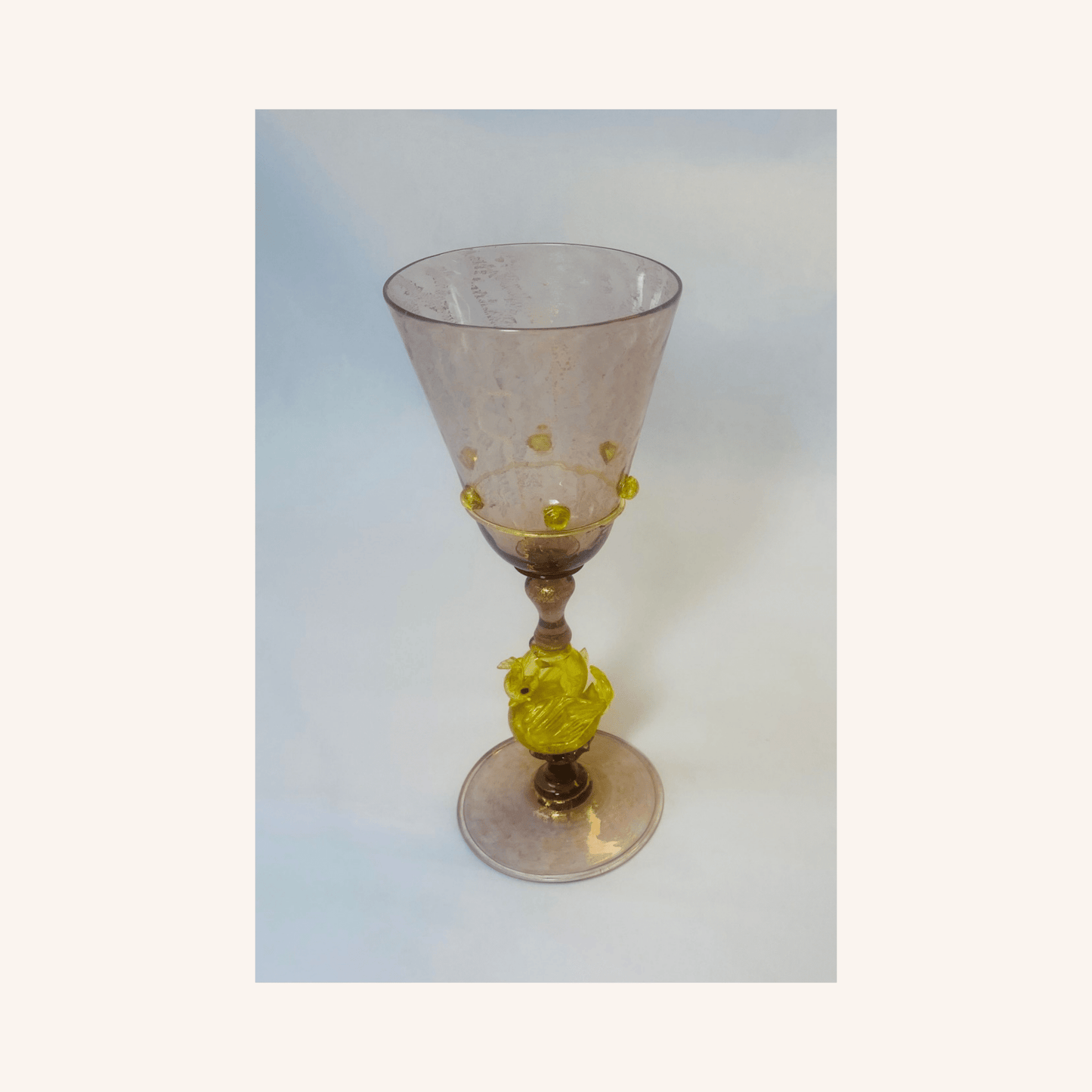 Antique Murano Venetian Glass Goblets with Swan Stem – Set of 10 - Hosted by Kelly Gaudreau