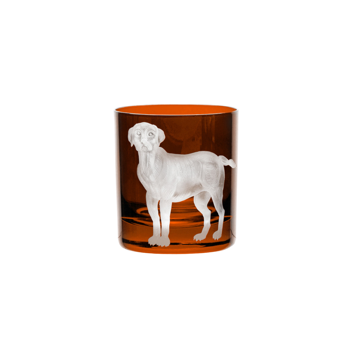 Labrador Double Old Fashioned Glass - Rust