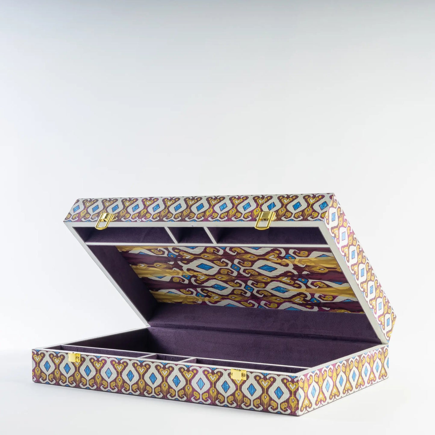 Backgammon Set in Ikat - Hosted by Kelly Gaudreau