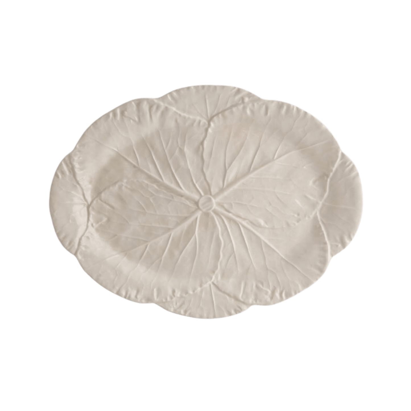 Beige Cabbage Large Oval Platter - Hosted by Kelly Gaudreau