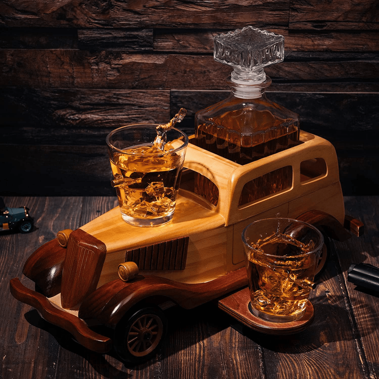 Bonnie & Clyde Car Whiskey Decanter Set - Hosted by Kelly Gaudreau