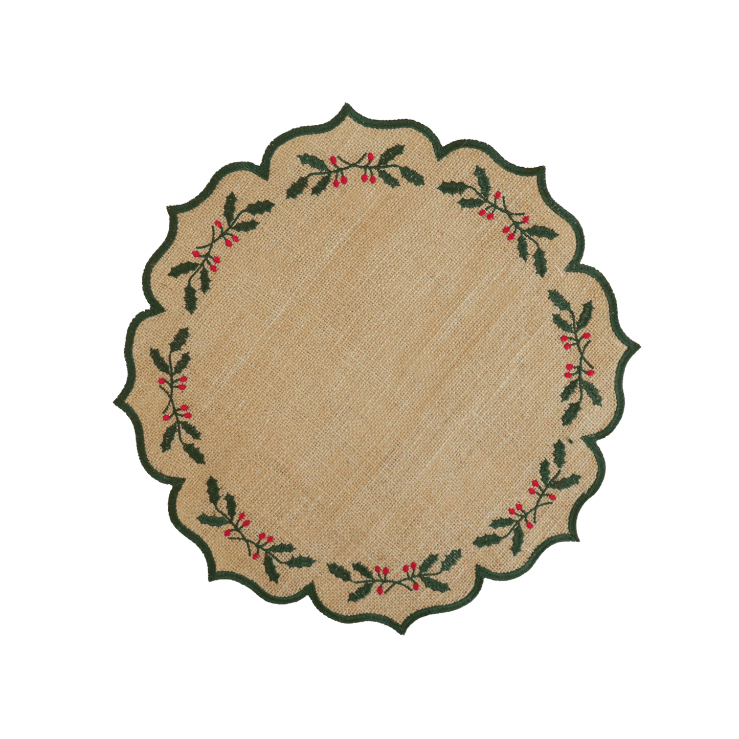 Burlap Christmas Placemat - Hosted by Kelly Gaudreau