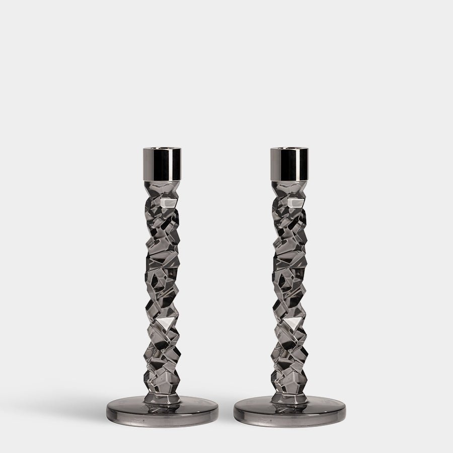 Carat Candlestick Graphite - Set of 2 - Hosted by Kelly Gaudreau