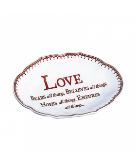 Elegant Love Verse Tray - Perfect Gift for Weddings & Anniversaries
