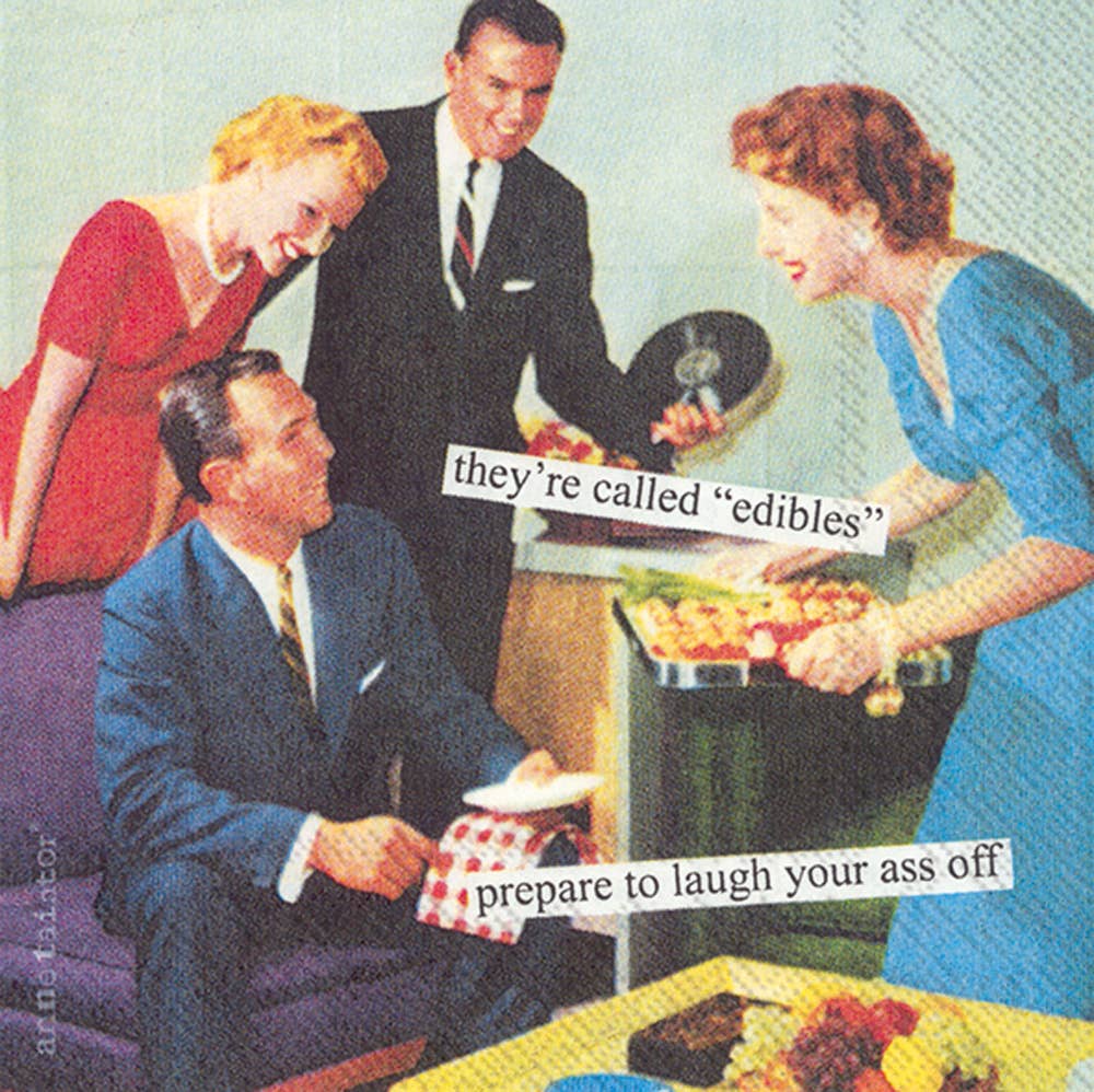 Edibles Paper Cocktail Napkins - Set of 20 - Hosted by Kelly Gaudreau