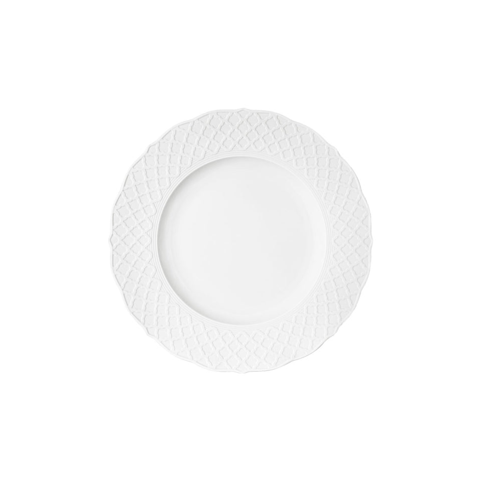 Empire White Dessert Plate - Hosted by Kelly Gaudreau