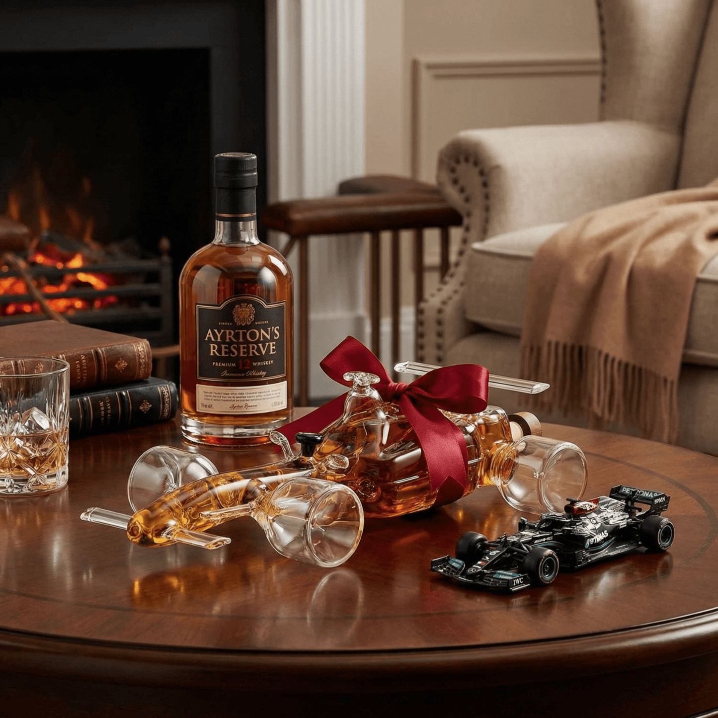 F1 Racecar Car Lover Whiskey Decanter - Hosted by Kelly Gaudreau