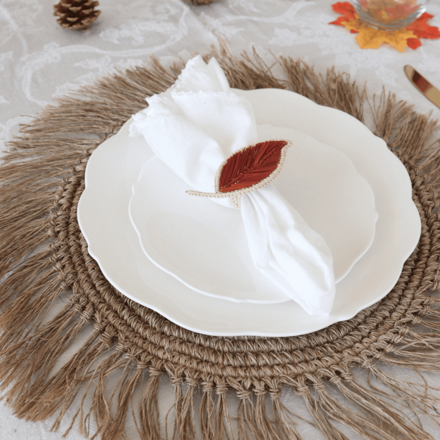 Fall Leaf Napkin Ring - Hosted by Kelly Gaudreau