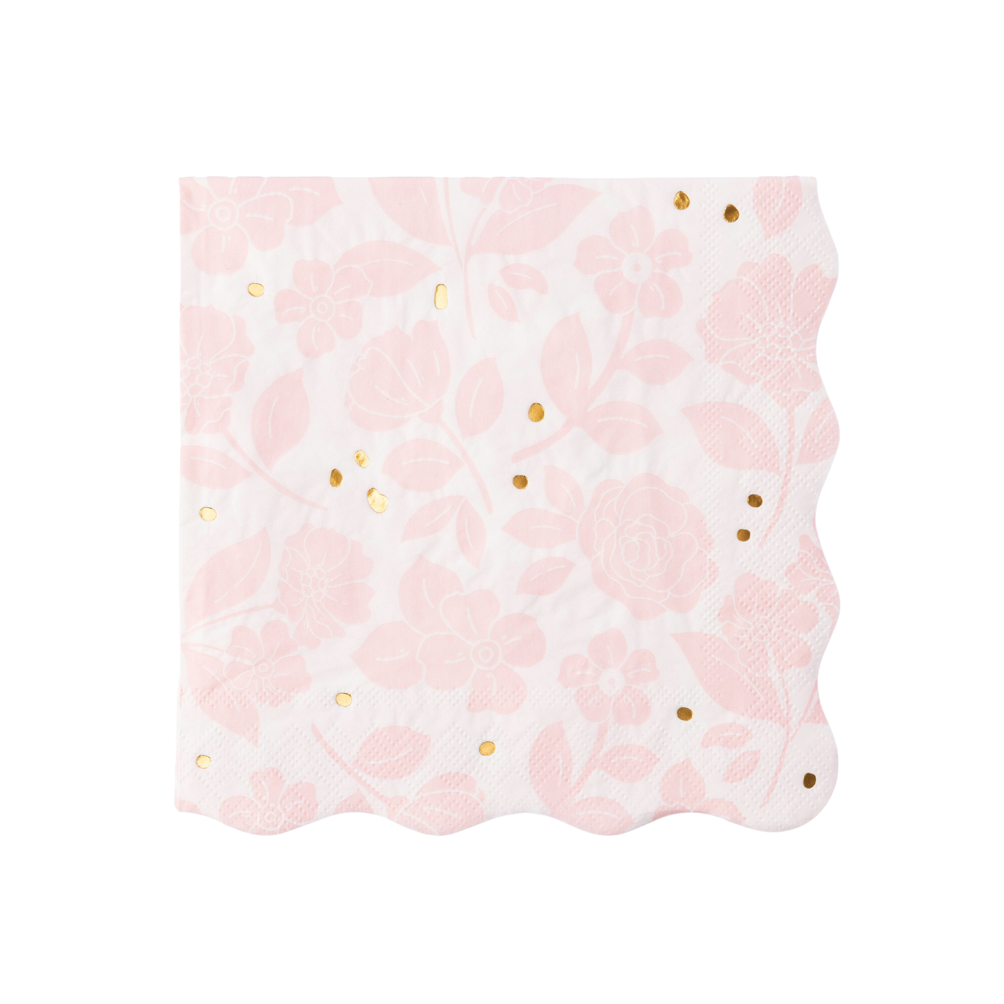 Petal Pink Floral Dinner Napkins – Set of 20