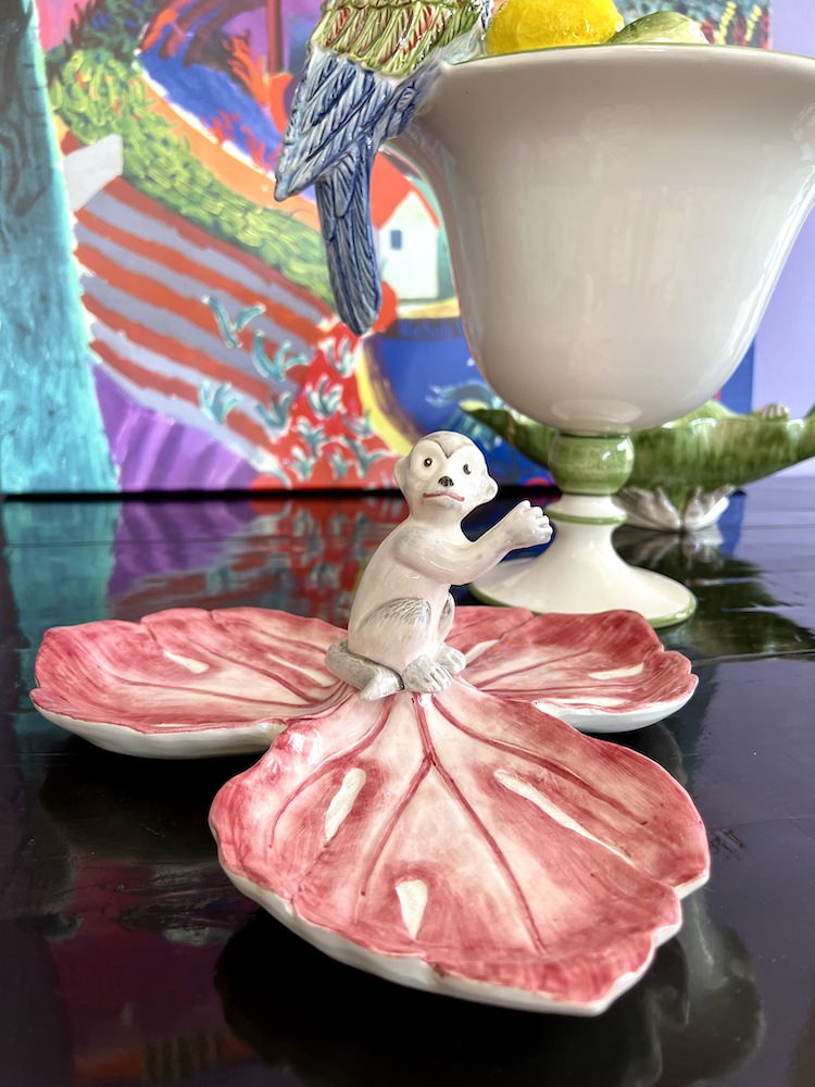 Schale 'RADICCHIO STARTER MONKEY' aus Keramik