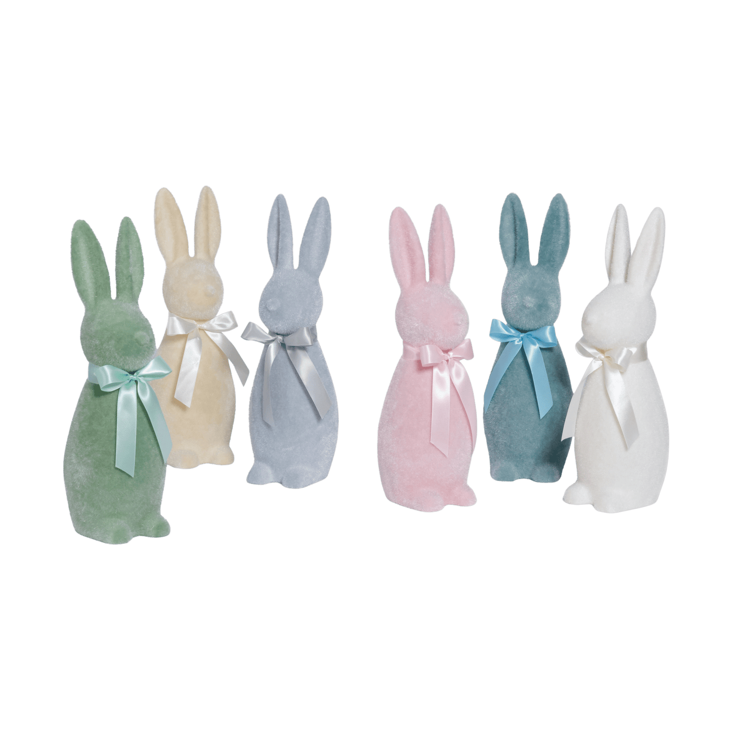 Flocked Button Nose Bunny - Medium - Hosted by Kelly Gaudreau